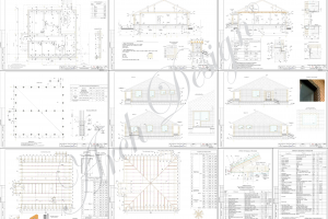 Проект дома ИЖС_КР-Р. Жилая площадь 104,1 м²