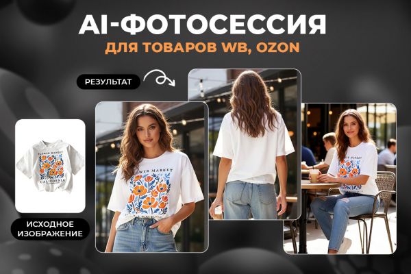 Нейрофотосессия товаров WB, OZON, фотосессия товаров Вайлдберриз, Озон