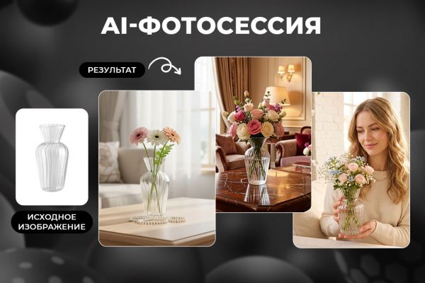 Нейрофотосессия товаров WB, OZON, фотосессия товаров Вайлдберриз, Озон