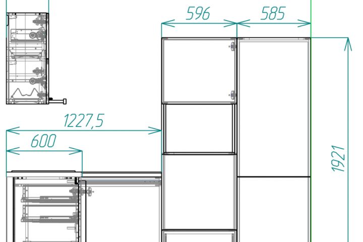 Базис модель мебели для заказа на производстве самостоятельной сборки - 5694103