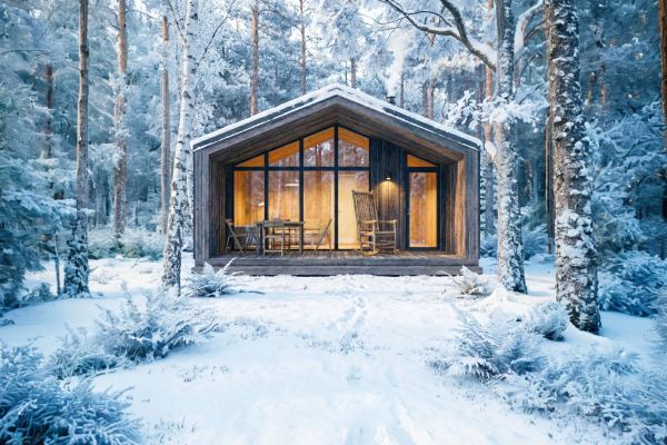 Эскизный проект банного комплекса для глэмпинга (Московская область)