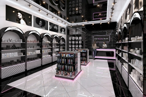 Магазин проф. косметики (дизайн и 3d визуализация+фирм стиль)