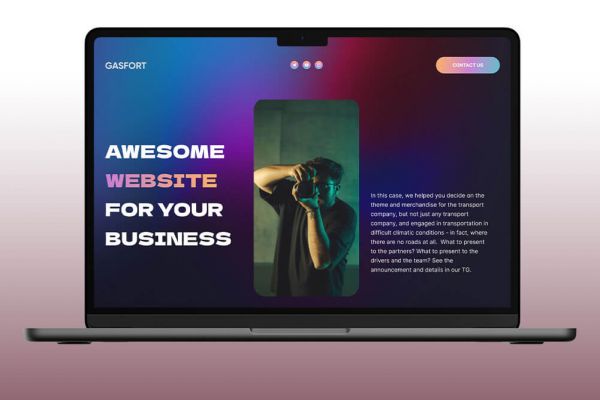 Лендинг для дизайн-студии "Gasfort"