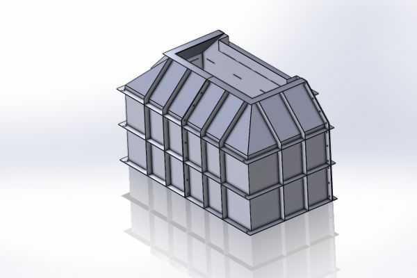 Многоразовая опалубка для постамента