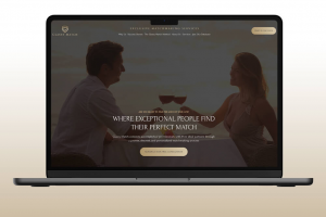 Лендинг сервиса знакомств "Classy Match"