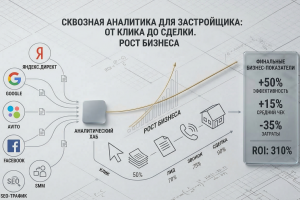 Настроил сквозную аналитику для строительной компании: все лиды и источники стали прозрачными от клика до сделки.