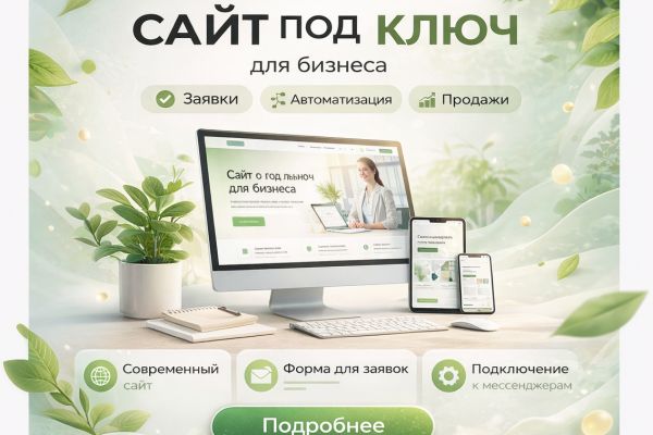 Разработка веб-сайта под "ключ"