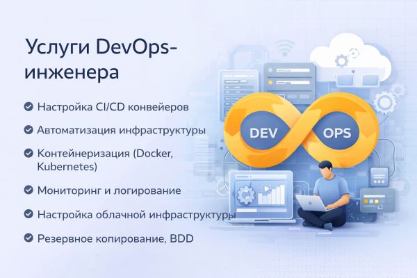DevOps инженер под ключ: CI/CD, Docker, Kubernetes, облачная инфраструктура