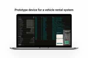 Прототип устройства для системы аренды транспортных средств