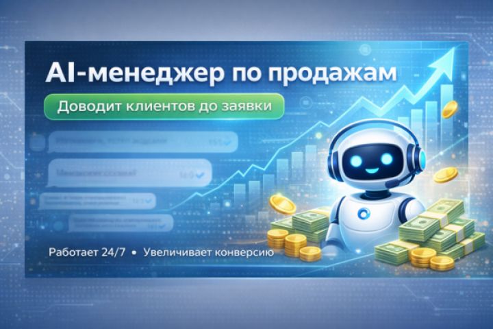 Создам AI-менеджера по продажам, который доводит клиентов до заявки - 5697988