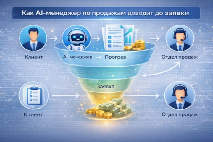 Создам AI-менеджера по продажам, который доводит клиентов до заявки - 5697990