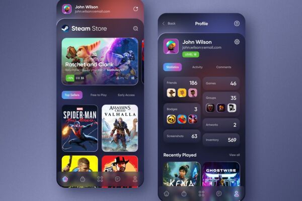 Разработка приложения для агрегатора Steam
