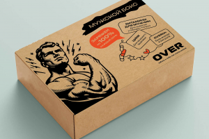 Дизайн для печати на коробке. Для Over Pharma, производитель БАДов