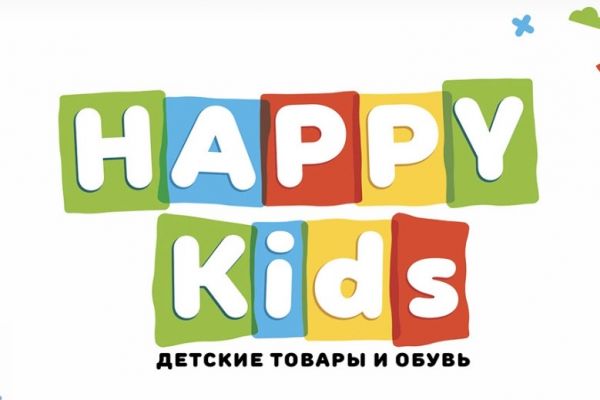 Разработка логотипа и фир.стиля для магазина "HappyKids"