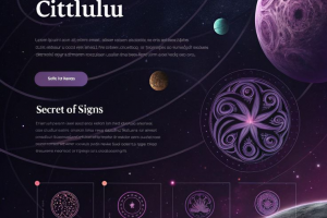 Разработка дизайна сайта для астрологического проекта