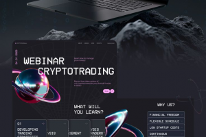 Разработка дизайна сайта для крипто вебинара