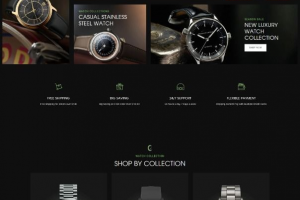 Разработка дизайна сайта для магазина часов