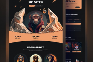 Разработка дизайна сайта для NFT проекта