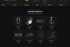 Разработка дизайна сайта для игровой периферии