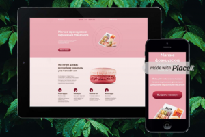 Лендинг - продажа пирожных Macaroon