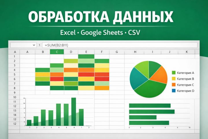 Автоматизация Excel и Google Sheets — макросы, формулы, обработка данных