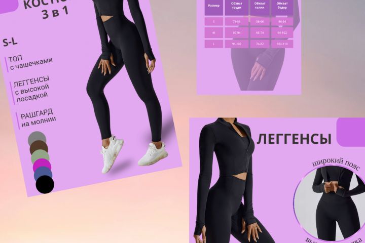 Инфографика для маркетплейсов Wildberries и Ozon