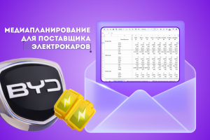Медиапланирование для поставщика электрокаров