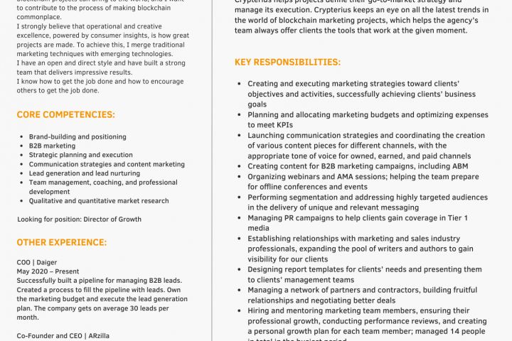 Дизайн-оформление резюме - 5700277