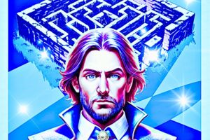 poster_PODSKAZKA (бородатый мужчина и лабиринт)