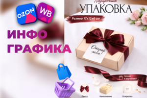 Инфографика для Wildberries: подарочная упаковка