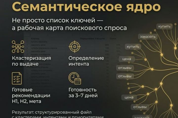 Семантическое ядро (цена за 500 запросов)