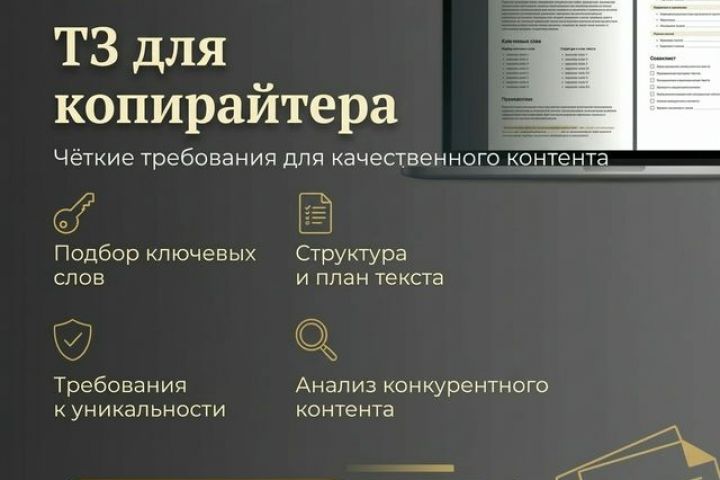 ТЗ для копирайтера (стоимость для одной страницы)