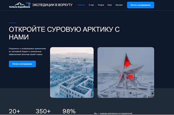 Сайт на wordpress для презентации услуг агентства