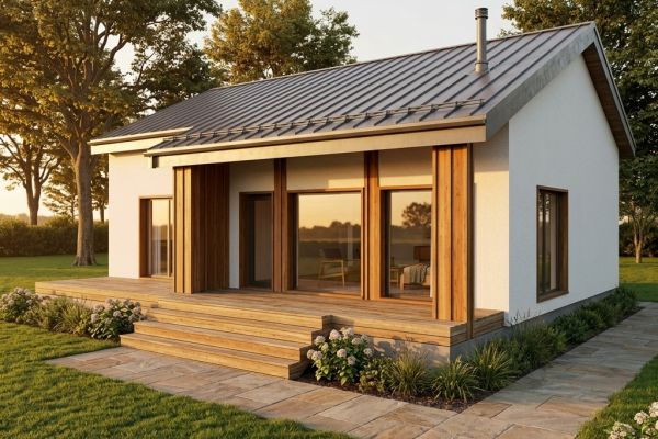 Одноэтажный дом со вторым светом, 125 м2