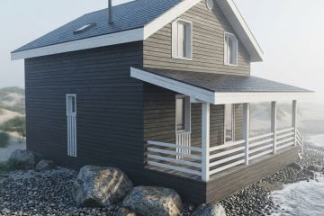 Двухэтажный дом с мансардным этажом, 152 м2