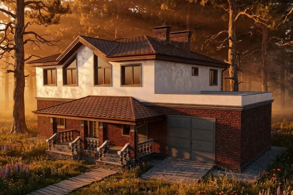 Двухэтажный дом, 261 м2