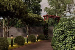 ЛАНДШАФТ УЧАСТКА 6 СОТОК В МОСКОВСКОЙ ОБЛАСТИ