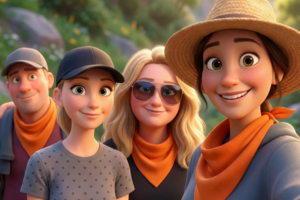 Поздравительный 3D-мультик ко Дню подруг в стиле Pixar