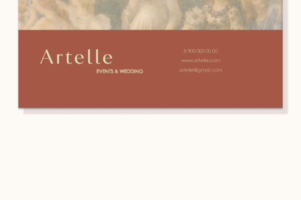 Фирменный стиль для авторского агентства свадеб, частных и корпоративных мероприятий ARTELLE