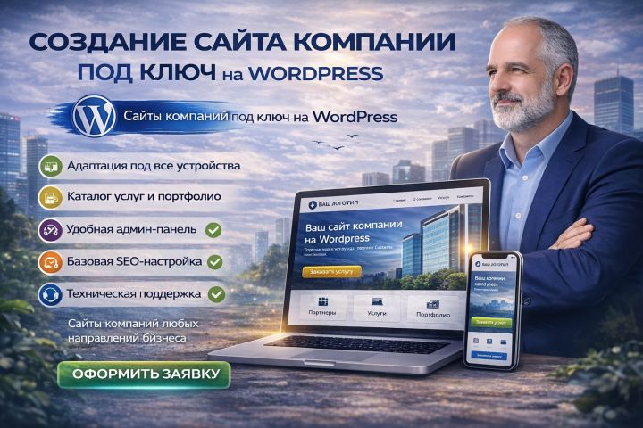 Создание сайта компании под ключ на WordPress - 5704897