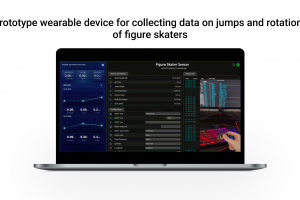 Прототип носимого устройства для сбора данных о прыжках и вращениях фигуристов