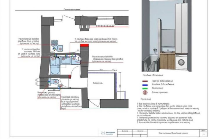 Полный дизайн - проект интерьера - 5705672