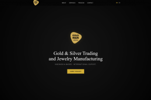 Премиальный корпоративный сайт для международной компании по торговле драгметаллами.