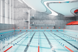 Визуализация концепции бассейна для конкурса