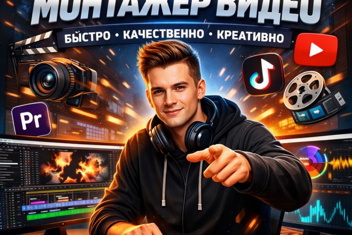 Монтаж Reels / Shorts / TikTok
