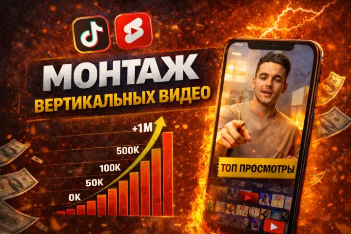 Монтаж Reels / TikTok / Shorts