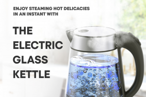 Дизайн рич-контента A+ для маркетплейса Amazon | Стеклянный чайник Glass Kettle HHB1702