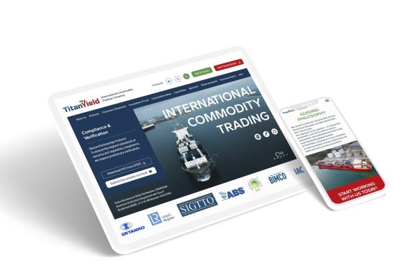 Макет многостраничного сайта для международной торговой компании