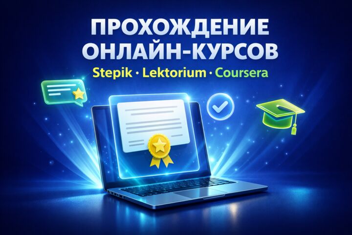 Помогу пройти онлайн-курс и получить сертификат
