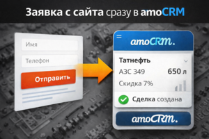 Интеграция сайта с amoCRM: автоматический прием заявок и управление сделками для бизнеса автозапчастей